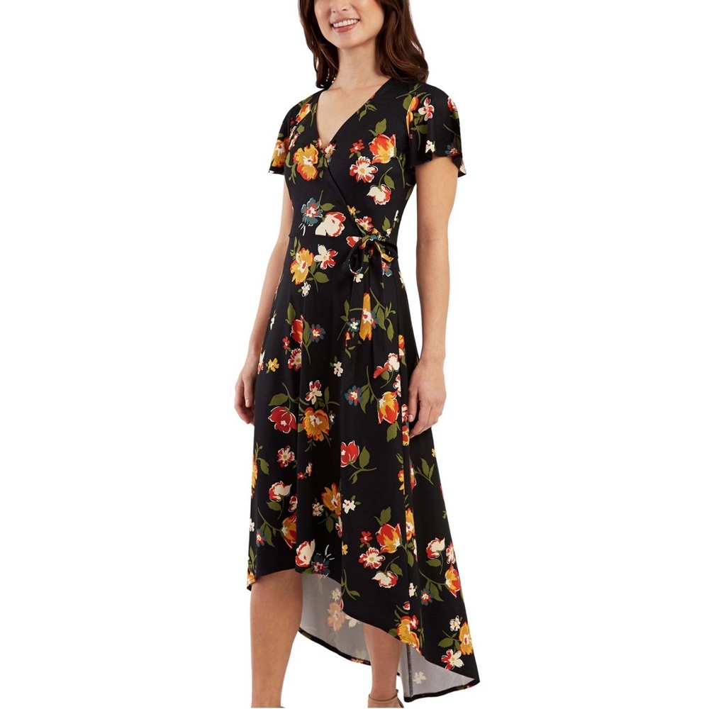Floral Black Maxi Dress